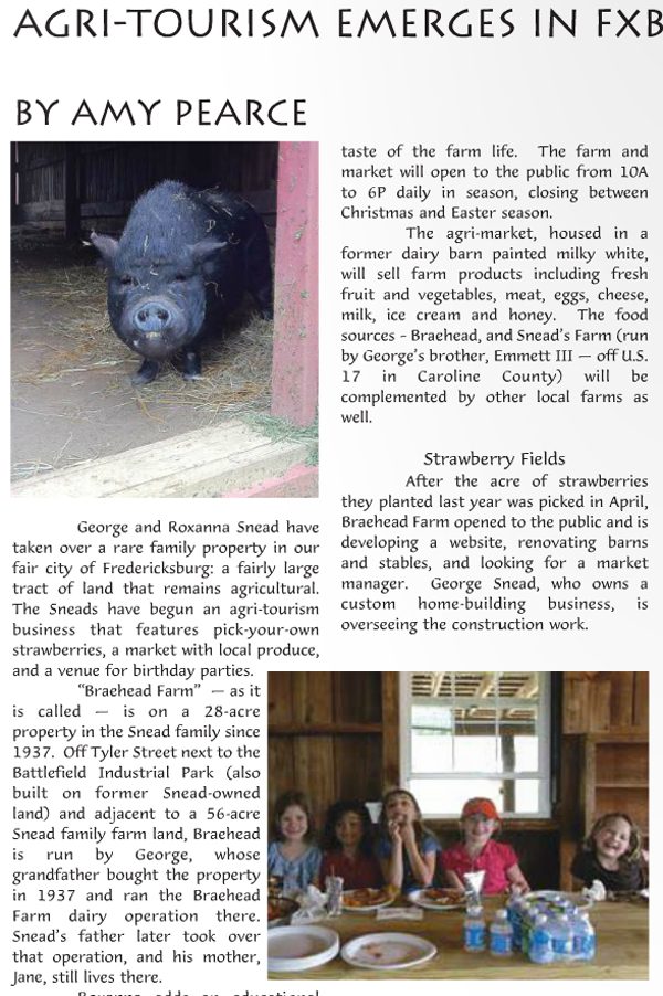 A page from the magazine with pictures of people and animals.